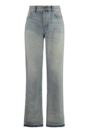 5-pocket straight-leg jeans-0